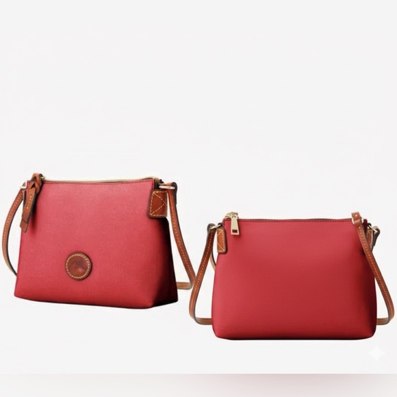 Dooney & Bourke Handbags - Dooney & Bourke red Nylon Crossbody Pouchette